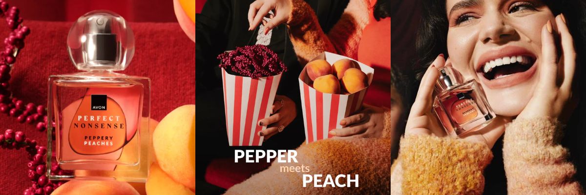 AVON Perfume Perfect Nonsense Peppery Peaches Revendedora