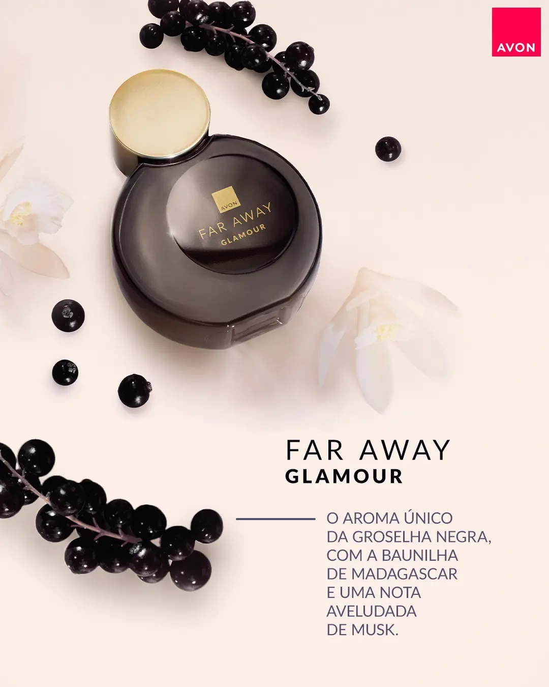 perfume far away glamour avon revendedora